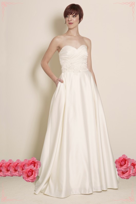 Estilo Moda Bridal Designer Milton Keynes Ball Gown Wedding Dress, Satin Wedding Dress