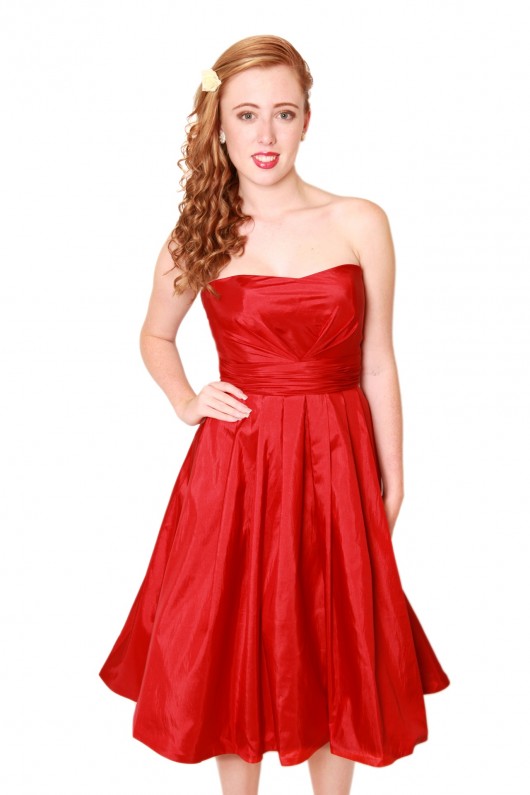 strapless taffeta red short bridesmaid dress milton keynes, Bridesmaid Dresses for different shapes and sizes