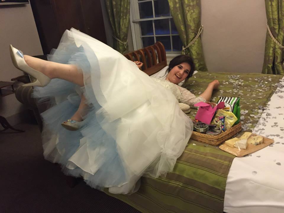 50s Wedding Dress Blue