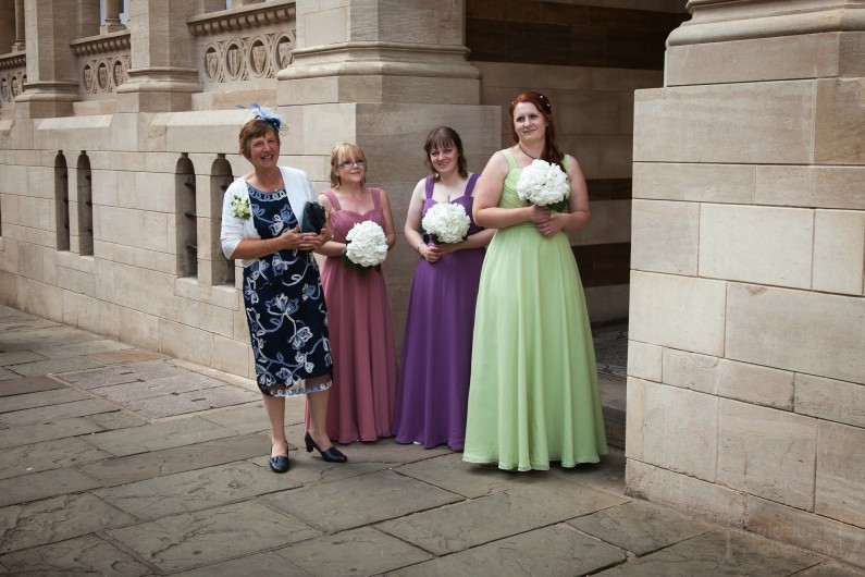 Chiffon Full Length Different Colour Bridesmaids Dresses