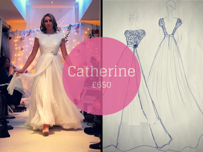 CATHERINE SAVVY CHIC BACKLESS WEDDING DRESSES