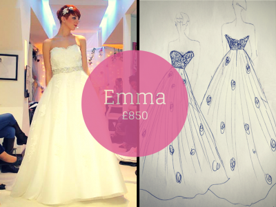 EMMA SAVVY CHIC BACKLESS WEDDING DRESSES