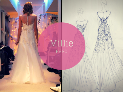 MILLIE SAVVY CHIC BACKLESS WEDDING DRESSES