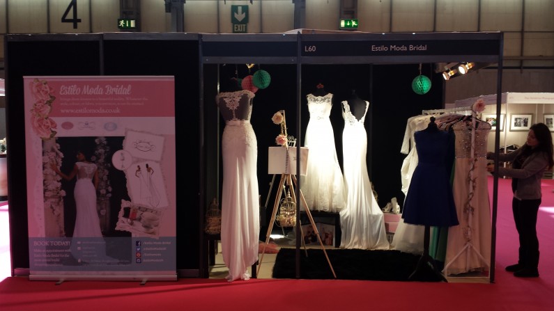 Estilo Moda Bridal at The National Wedding Show Birmingham NEC. Wedding Dresses and Bridedmaids Dresses Milton Keynes