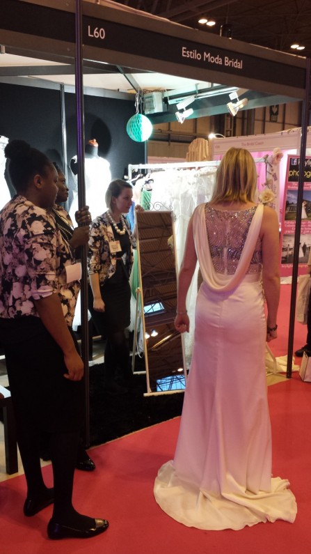 Estilo Moda Bridal at The National Wedding Show Birmingham NEC. Wedding Dresses and Bridedmaids Dresses Milton Keynes