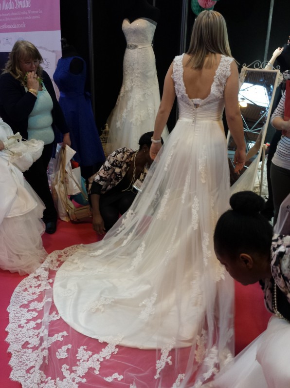 Estilo Moda Bridal at The National Wedding Show Birmingham NEC. Wedding Dresses and Bridedmaids Dresses Milton Keynes