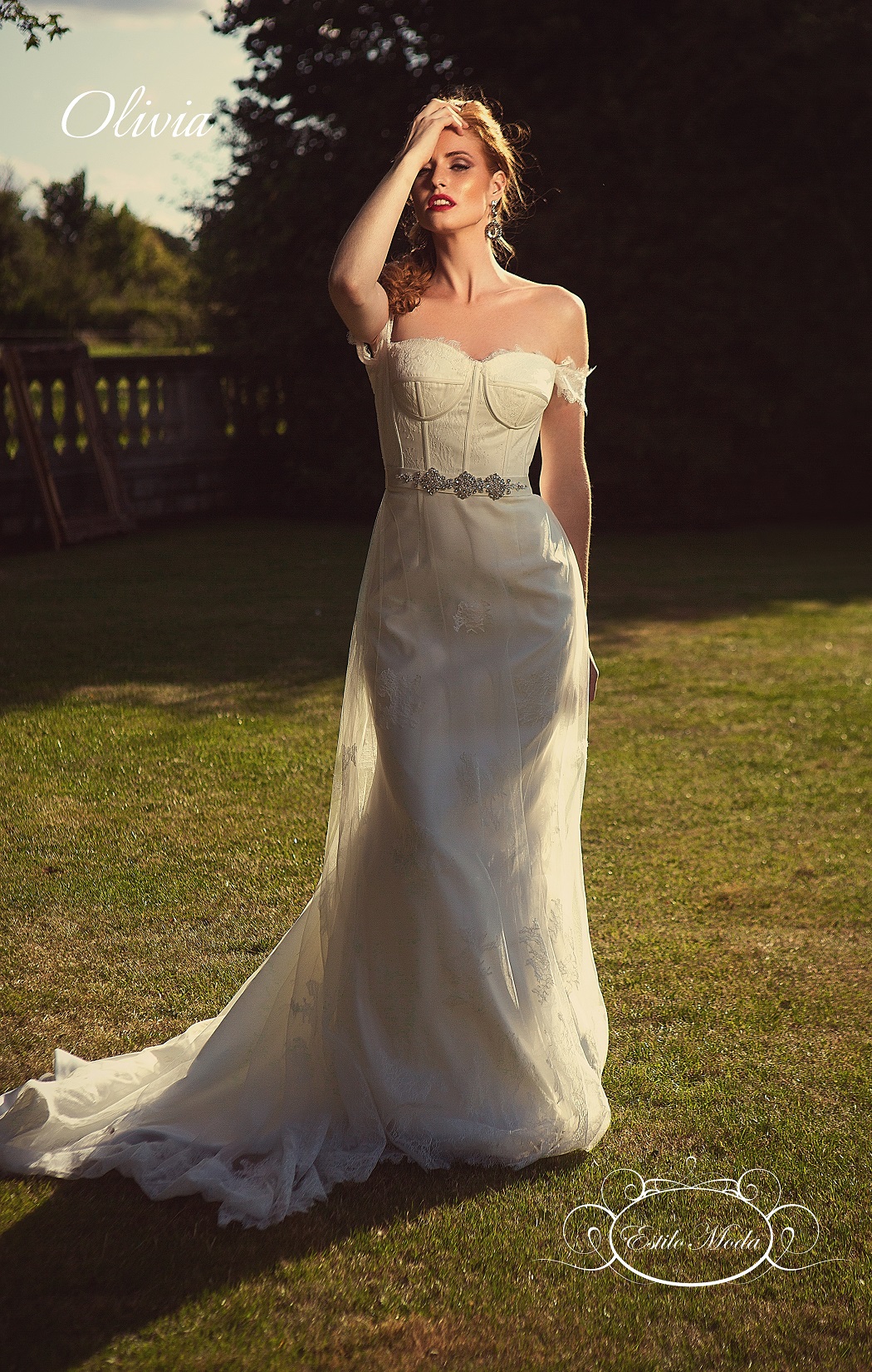 boned wedding dress